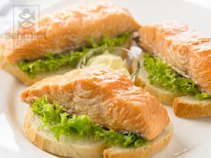 Zalm, heet gerookt
