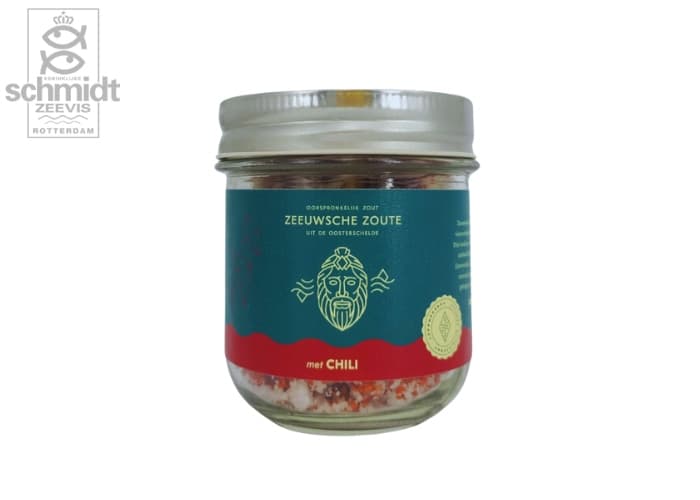Zeeuwsche zoute glazen pot chili